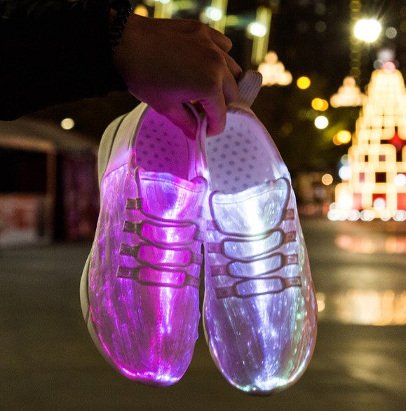 Unisex Fiber Optic LED Light Up Shoes