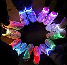 Unisex Fiber Optic LED Light Up Shoes